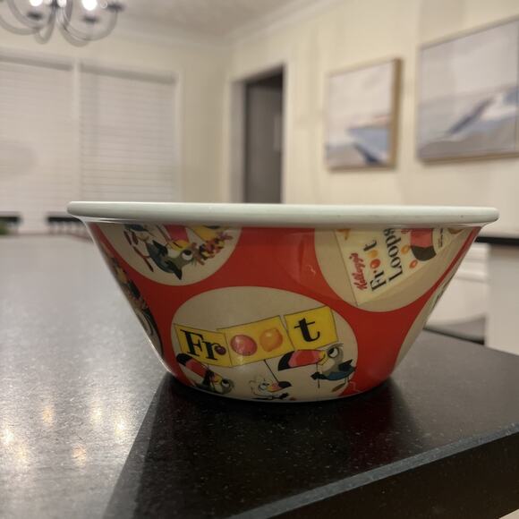 Kellogg’s Retro Cereal Bowls Set of 5 2010 Corn Flakes Rice Froot Loops Frost - Picture 5 of 8